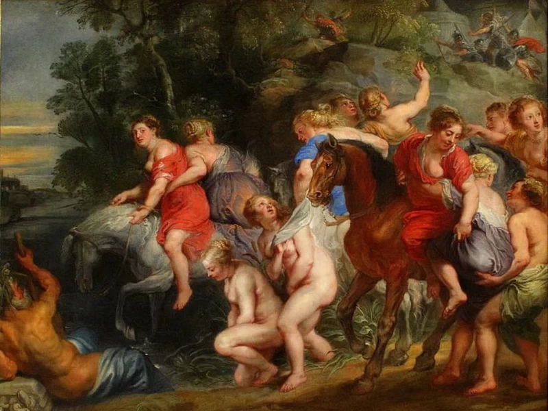 1596-Abraham van Diepenbeeck - Cloelia passando il Tevere - Peter Paul Rubens - e allievi - Louvre